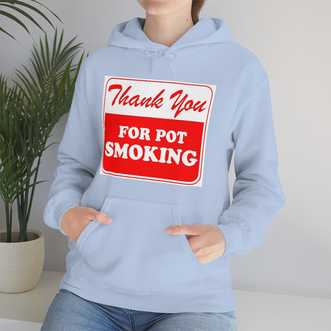 Thank You For Pot Smoking Unisex Heavy Blend™ Hooded Sweatshirt