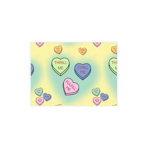 Thrill Me Candy Hearts Greeting Card Bundles (envelopes included)