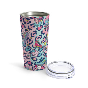 Wild About The 80's Roller Skate Tumbler 20oz