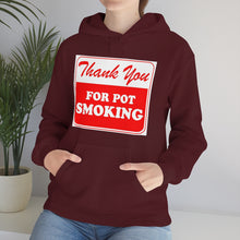 Load image into Gallery viewer, Thank You For Pot Smoking Unisex Heavy Blend™ Hooded Sweatshirt