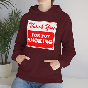 Thank You For Pot Smoking Unisex Heavy Blend™ Hooded Sweatshirt