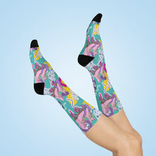 Load image into Gallery viewer, Vivid Roller Skate Crew Socks