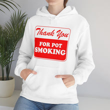 Load image into Gallery viewer, Thank You For Pot Smoking Unisex Heavy Blend™ Hooded Sweatshirt