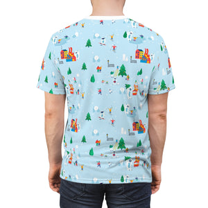 Holiday Havoc Yeti Unisex AOP Cut & Sew Tee