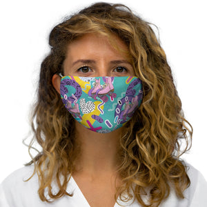 Vivid Rollerskate Snug-Fit Polyester Face Mask