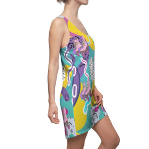 Vivid Roller Skate Racerback Dress