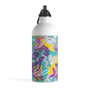 Vivid Roller Skate Stainless Steel Water Bottle