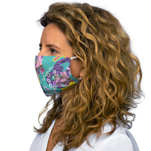 Vivid Rollerskate Snug-Fit Polyester Face Mask