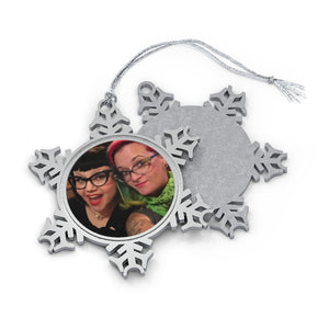 Design Your Own Pewter Snowflake Ornament