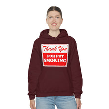 Load image into Gallery viewer, Thank You For Pot Smoking Unisex Heavy Blend™ Hooded Sweatshirt