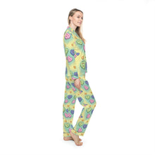 Load image into Gallery viewer, Thrill Me Candy Hearts Women&#39;s Satin Pajamas