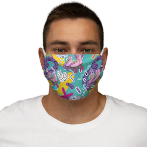 Vivid Rollerskate Snug-Fit Polyester Face Mask