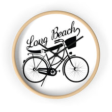 Load image into Gallery viewer, Long Beach Bicycle Wall clock