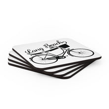 Load image into Gallery viewer, West Coasters Long Beach Bicycle Cork Back Coaster Set