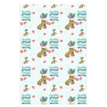 Load image into Gallery viewer, Snowflake kisses and Winter Wishes Gift Wrapping Paper Rolls, 1pc