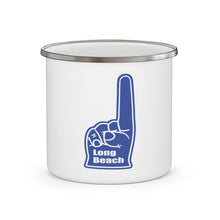 Load image into Gallery viewer, Long Beach Foam Finger Enamel Camping Mug