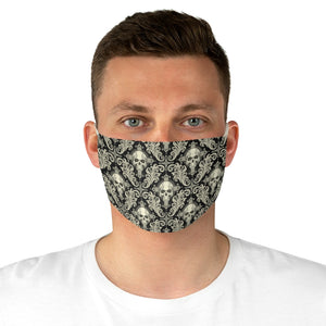 Skull Damask Fabric Face Mask