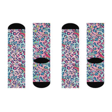 Load image into Gallery viewer, Wild About the 80&#39;s Roller Skate Crew Socks