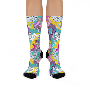 Vivid Roller Skate Crew Socks