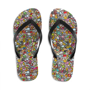 Unisex Interesting Things Flip-Flops