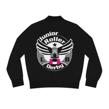 Load image into Gallery viewer, Women&#39;s Long Beach Jr Roller Derby Bomber Jacket Black