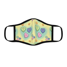 Load image into Gallery viewer, Thrill Me Candy Hearts Fitted Polyester Face Mask