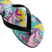 Load image into Gallery viewer, Unisex Vivid Roller Skate Flip-Flops