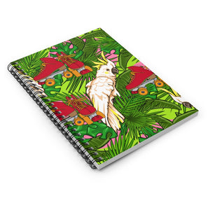 Jungle Skate Parrot Spiral Notebook