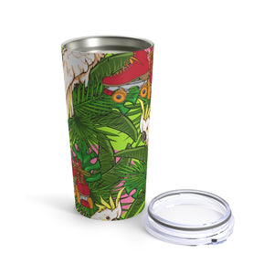 Jungle Skate Parrot Tumbler 20oz