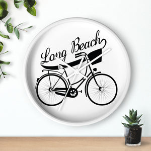 Long Beach Bicycle Wall clock