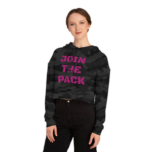 Unisex Join The Pack Cropped Hooded Sweatshirt