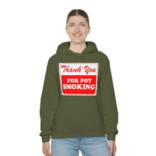 Load image into Gallery viewer, Thank You For Pot Smoking Unisex Heavy Blend™ Hooded Sweatshirt