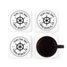 Load image into Gallery viewer, West Coasters Seas The Day Cork Back Coaster Set