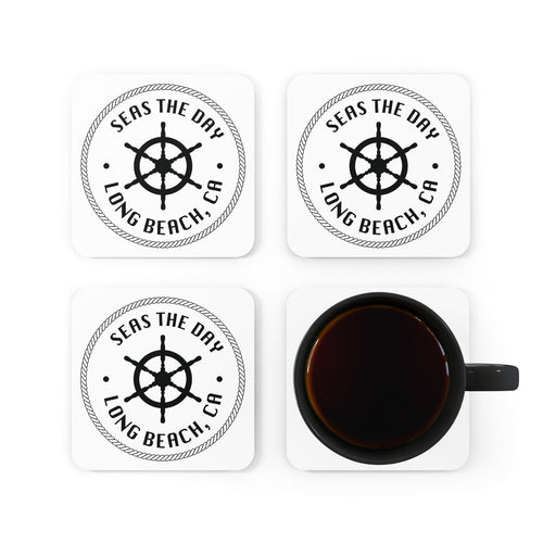 West Coasters Seas The Day Cork Back Coaster Set