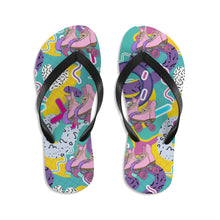 Load image into Gallery viewer, Unisex Vivid Roller Skate Flip-Flops