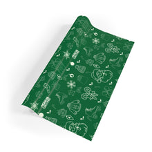 Load image into Gallery viewer, Green Christmas Treats Gift Wrapping Paper Rolls, 1pc