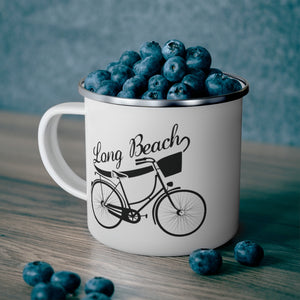 Long Beach Bicycle Enamel Camping Mug