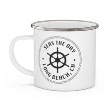 Load image into Gallery viewer, Seas The Day Enamel Camping Mug