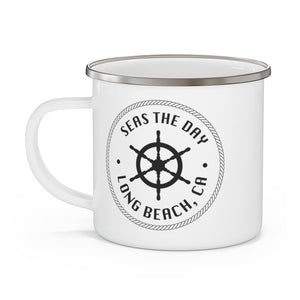 Seas The Day Enamel Camping Mug