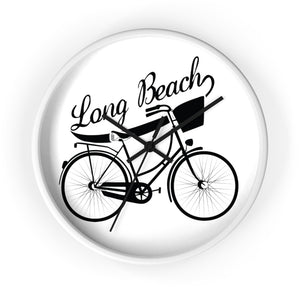 Long Beach Bicycle Wall clock