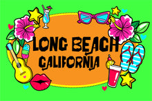 Load image into Gallery viewer, Long Beach Neon Postcard