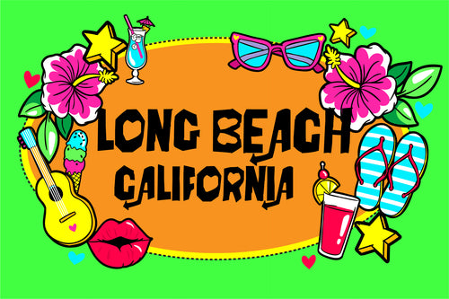 Long Beach Neon Postcard