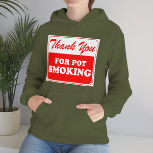 Thank You For Pot Smoking Unisex Heavy Blend™ Hooded Sweatshirt