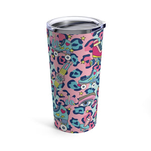 Wild About The 80's Roller Skate Tumbler 20oz