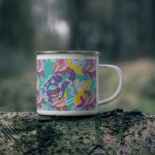 Load image into Gallery viewer, Vivid Roller Skate Enamel Camping Mug