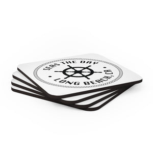 West Coasters Seas The Day Cork Back Coaster Set