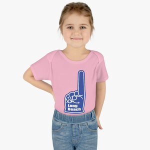 Long Beach Foam Finger Infant Baby Rib Bodysuit