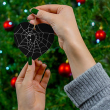 Load image into Gallery viewer, Spirited Spiderweb Ceramic Ornament, 4 Shapes