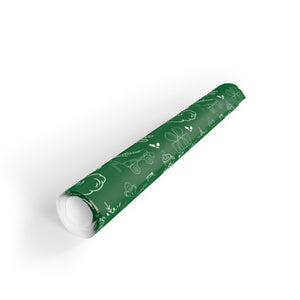 Green Christmas Treats Gift Wrapping Paper Rolls, 1pc