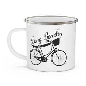 Long Beach Bicycle Enamel Camping Mug